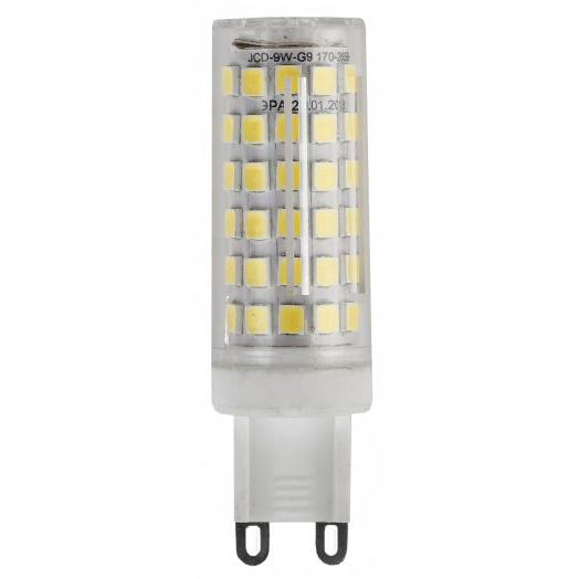 Лампа светодиодная LED 9Вт JCD 2700К G9 теплый капсула