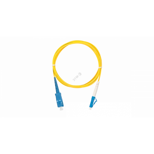Шнур оптический переходной SM 9/125 OS2 SC/UPC-LC/UPC одинарный LSZH 2мм