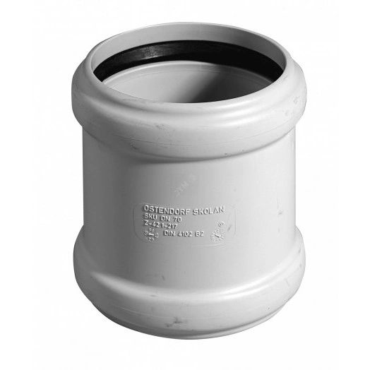 Муфта двухраструбная бесшумной канализации 125