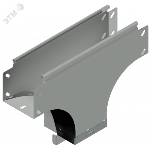 Ответвитель Т-образный вниз боковой 300х50 отвод 300х50 S=0.7мм оцинкованный