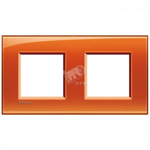 LivingLight Рамка прямоугольная 2 поста Оранжевый
