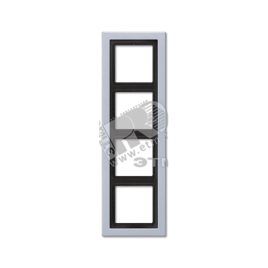 Рамка 4-я для горизонтальной/вертикальной установки  Серия- LS-Design  Материал- дуропласт  Цвет- алюминий