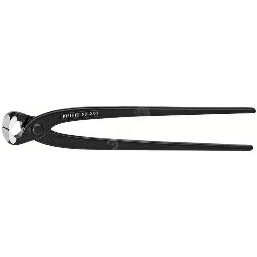 Клещи вязальные для арматурной сетки резка - проволока средней твердости 24мм твердая проволока 16мм режущая кромка 61 HRC / 25мм L=250мм блистер цвет черный