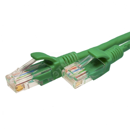 Патч-кордUTP 5e 4x2 26AWG (7x0.16mm) Cu LSZH зеленый 1м