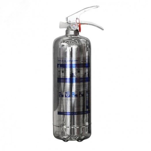 Огнетушитель порошковый ОП-2(з) МИГ  (1А, 21В, С, Е) нержавеющая сталь