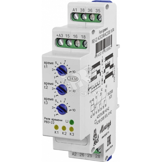 Реле времени РВ3-22 ACDC24В/AC230В УХЛ2 диапазон выдержек времени 1с-30ч