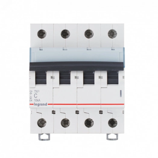 Выключатель автоматический четырехполюсный 25А B TX3 6kA/10kA