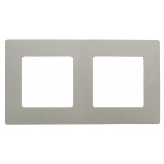 ETIKA Рамка 2 поста светлая галька