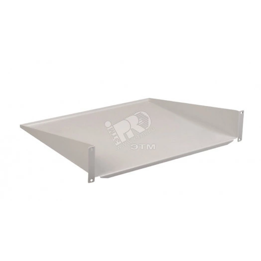 Полка консольная глубиной 350мм 2U серая