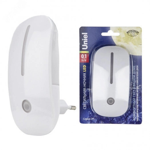 Светильник-ночник- Сказка DTL-318 С фотосенсором (день-ночь) Белый ТМ Uniel