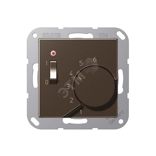 Накладка для регулятора температуры воздуха помещений  Серия A500  Материал- термопласт  Цвет- мокко