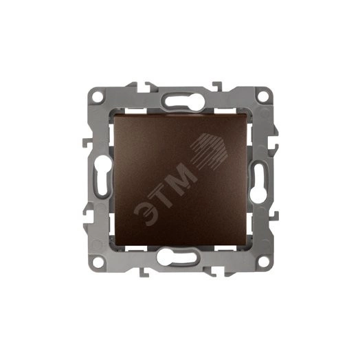 Выключатель, 10АХ-250В, б.л., Эра12, бронза,12-1001-13