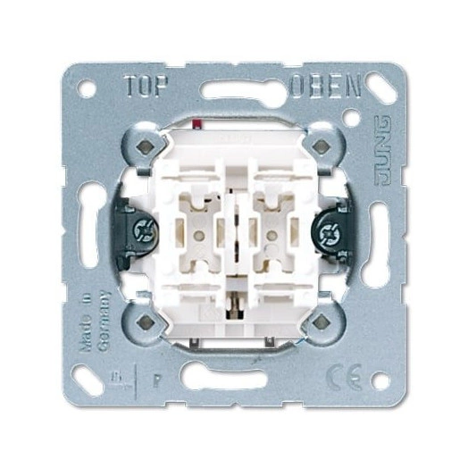 Кнопка без фиксации 2-клавишная (2 НО контакта (отдельные фазы). Механизм. 10A 250V