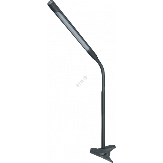 Светильник настольный светодиодный NDF-C004-7W-4K-BL-LED на прищепке гибкий черный