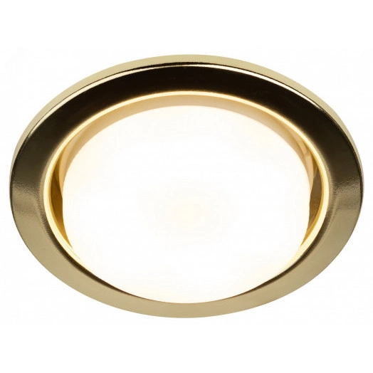 Светильник встраиваемый под лампу GX53 KL35 GD /1 (к) 220V, 13W, золото ЭРА