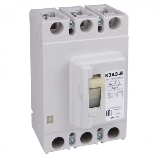 Выключатель автоматический ВА51-35М2-341816-160А-2000-690AC-НР220...240AC/DC-УХЛ3-КЭАЗ