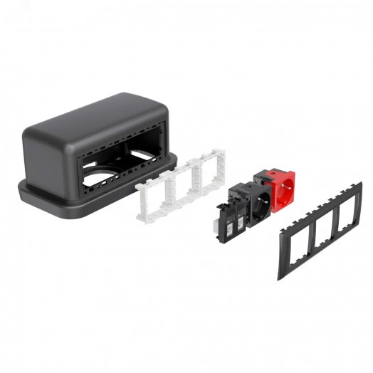 Напольная башенка BUS 12 модулей IP40 черная