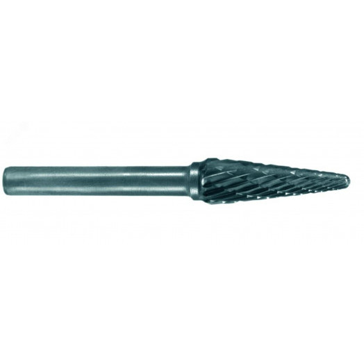 Борфреза по металлу коническая с закруленными концами (тип L), карбид вольфрама, d 12 мм