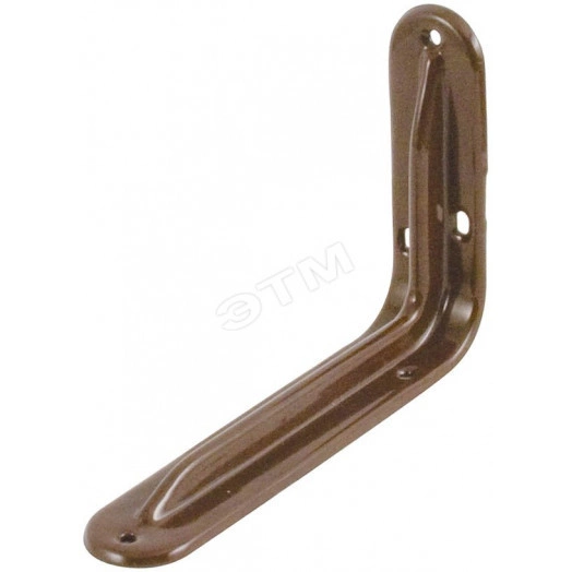 Уголок-кронштейн усиленный коричневый 100 х 150 мм (0,8 мм)