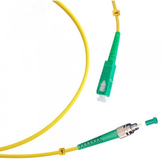 Шнур оптический simplex 1,5м FC/APC-SC/APC 9/125 sm  LSZH FOP(s)-9-FC/APC-SC/APC-1,5m