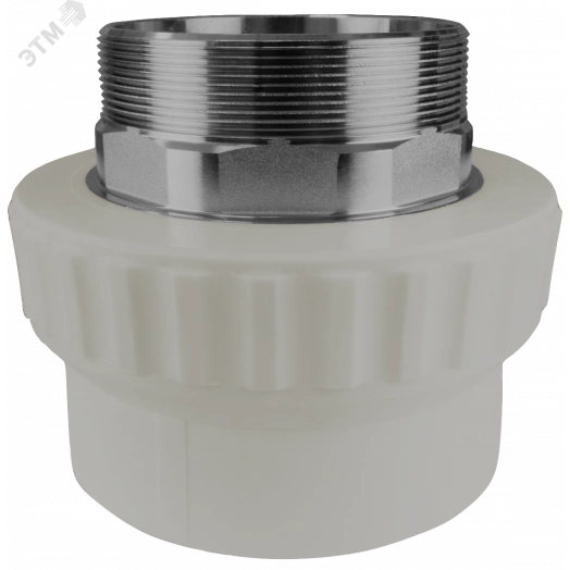 Муфта переходная с наружной резьбой 110 x 4 под ключ (2/1)  СЕРАЯ