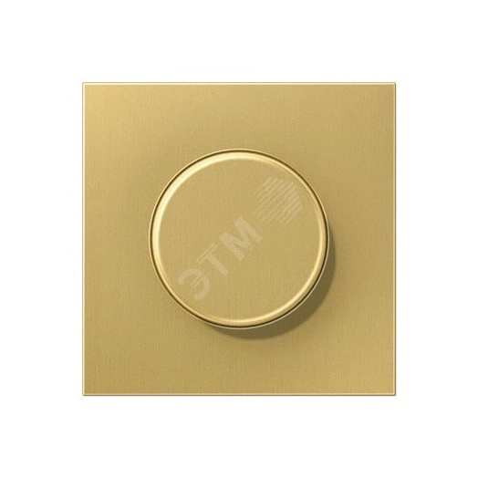 Накладка роторного диммера  Серия LS990  Материал- металл  Цвет- классическая латунь