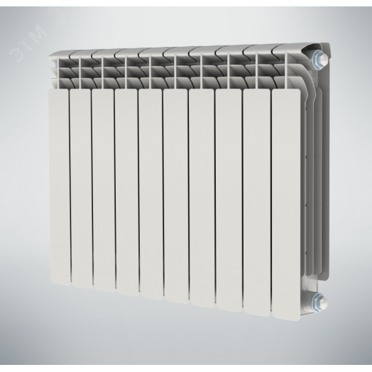 Радиатор биметаллический секционный 500/100/9 боковое подключение