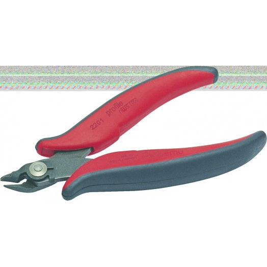 Бокорезы для электроники 128 мм (загнутые, без фаски до 1.3мм с зажимом для провол.)