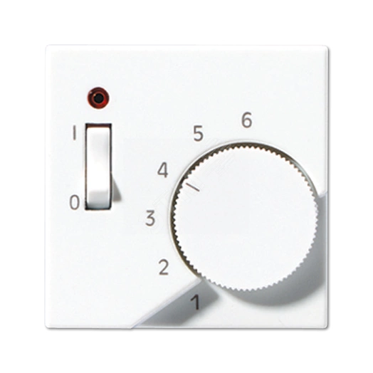 Накладка для регулятора температуры воздуха помещений  Серия A500  Материал- термопласт  Цвет- белый