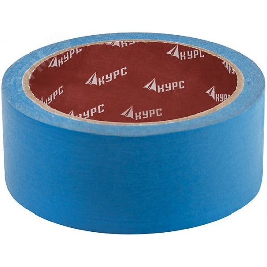 Лента малярная креппированная клейкая для наружных работ, синяя 48 мм х 25 м
