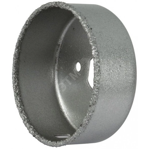 Коронка кольцевая по кафелю карбидная, глубина пропила 25 мм, 43 мм