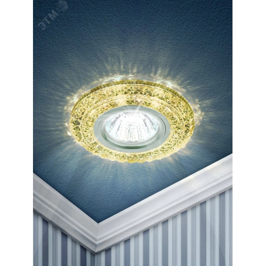 DK LD3 YL/WH Точечные светильники ЭРА декор cо светодиодной подсветкой MR16, желтый