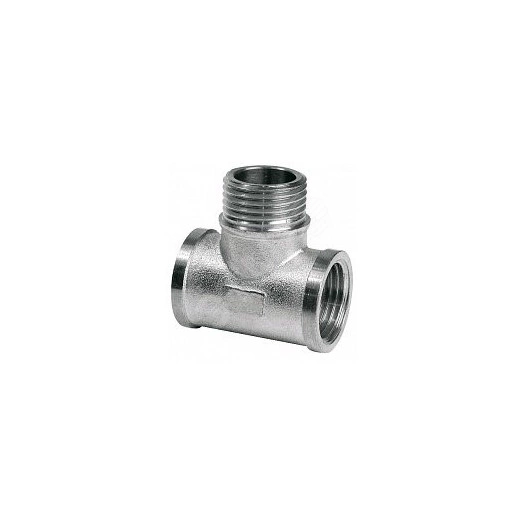 Тройник ВНВ 3/4'х3/4'х3/4' переходной, никелированный