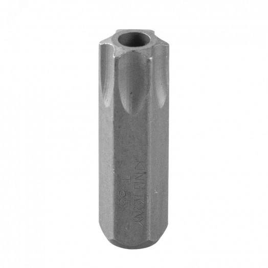 Вставка (бита) торцевая 10 мм, TORX, Т55, L = 36 мм, с отверстием