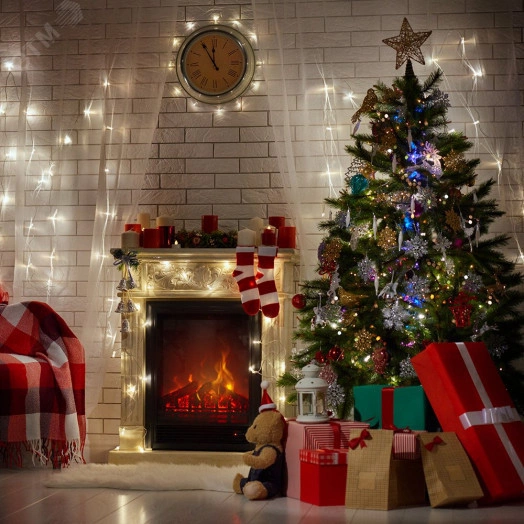 Гирлянда линейная 20LED мульти 2м от батареек