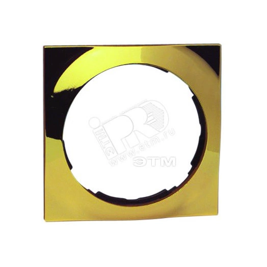 Рамка 3 поста, квадрат, S88, золото