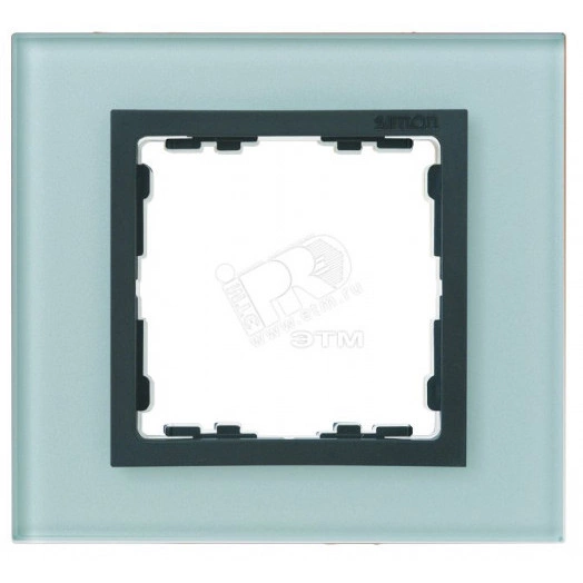 Рамка на 3 поста, S82N, серый - графит (стекло)