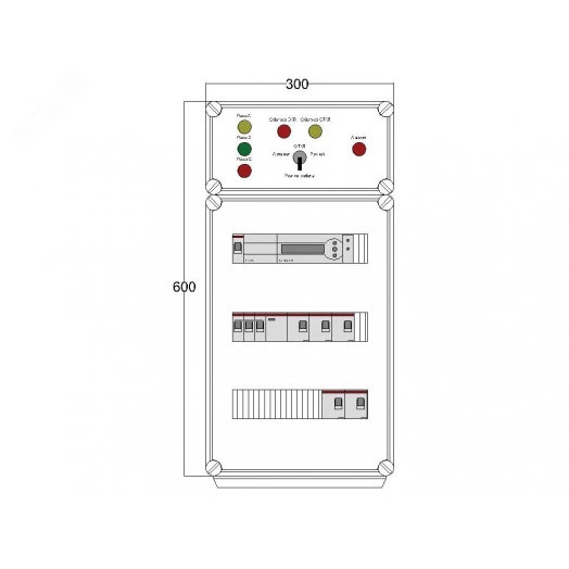 Щит управления электрообогревом DEVIbox HS 5x1700 D850 (в комплекте с терморегулятором)