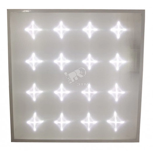 Светильник светодиодный ДВО-44Вт, IP20, 5000К, 3900Лм, призм.