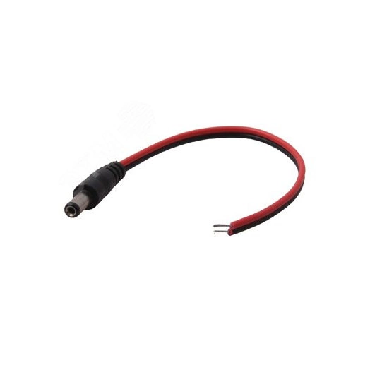 Разъем питания штекер 2.5х5.5x10 мм с проводом 20 см REXANT