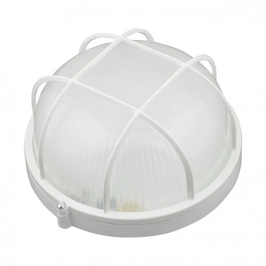 ULW-K22B 12W/6000K IP54 WHITE Светильник светодиодный влагозащищенный. Круг с решеткой. Дневной белый свет (6000K). 1200Лм. Диаметр 188мм. Корпус белый. ТМ Uniel.