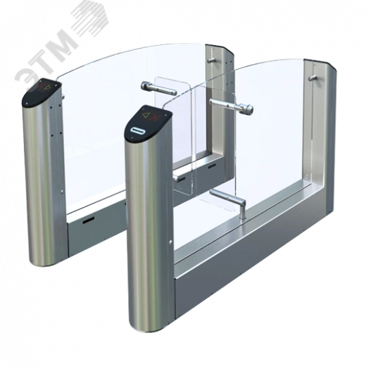 Турникет тумбовый моторизованный с картоприёмником, крайний элемент с шириной прохода 900 мм