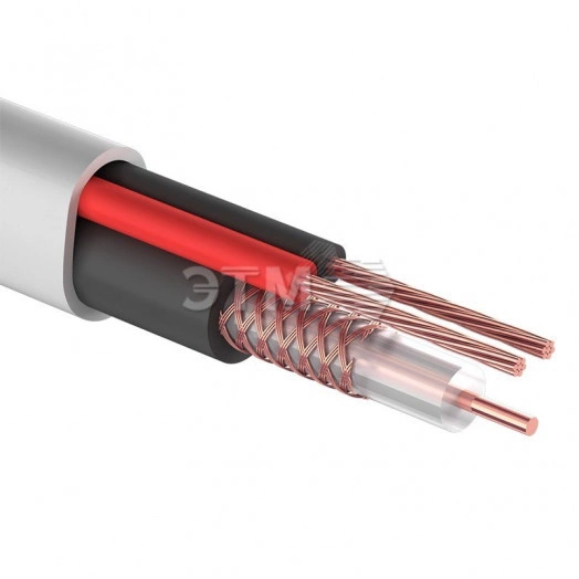 Кабель КВК-В-2+2x0,50 кв.мм (Cu/CCA) белый (200 м) PROconnect