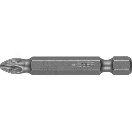 Биты ''Мастер'' кованые, хромомолибденовая сталь, тип хвостовика E 1/4'', PH2, 50мм, 2шт