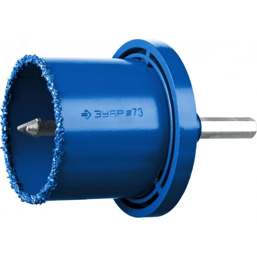 Набор кольцевых коронок ''Профессионал'' c карбид-вольфрамовым нанесением, 8 предм. в кейсе: коронки d 33, 53, 67, 73, 83 мм, основание, сверло