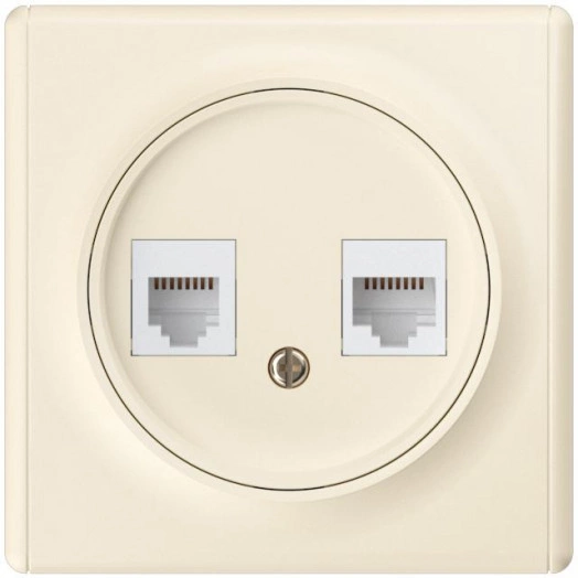 Механизм розетки компьютерной 2-м СП Florence RJ45 кат.5E беж. OneKeyElectro 1E20901301