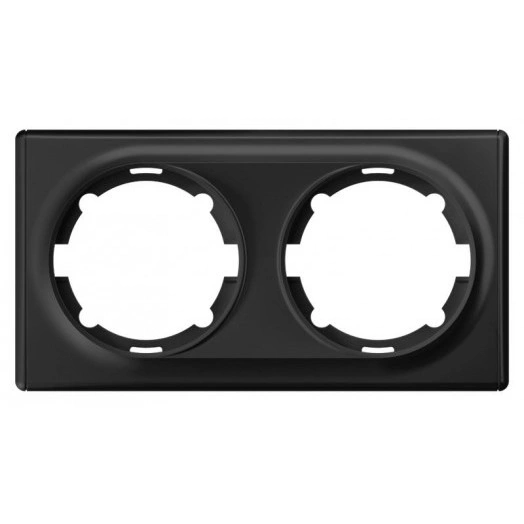 Рамка 2-м Florence черн. OneKeyElectro 1E52201303