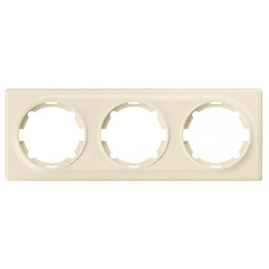 Рамка 3-м Florence беж. OneKeyElectro 1E52301301