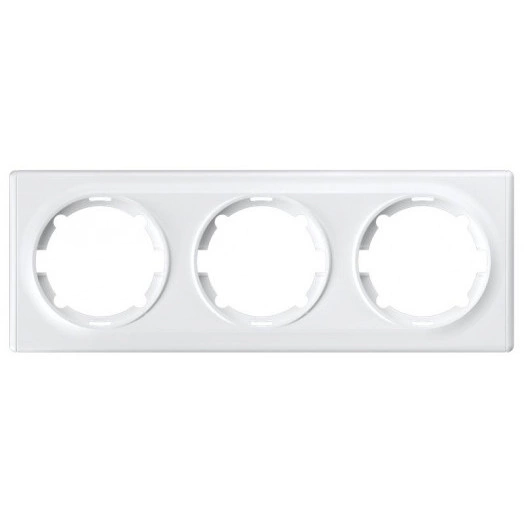 Рамка 3-м Florence бел. OneKeyElectro 1E52301300