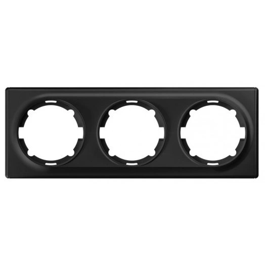 Рамка 3-м Florence черн. OneKeyElectro 1E52301303